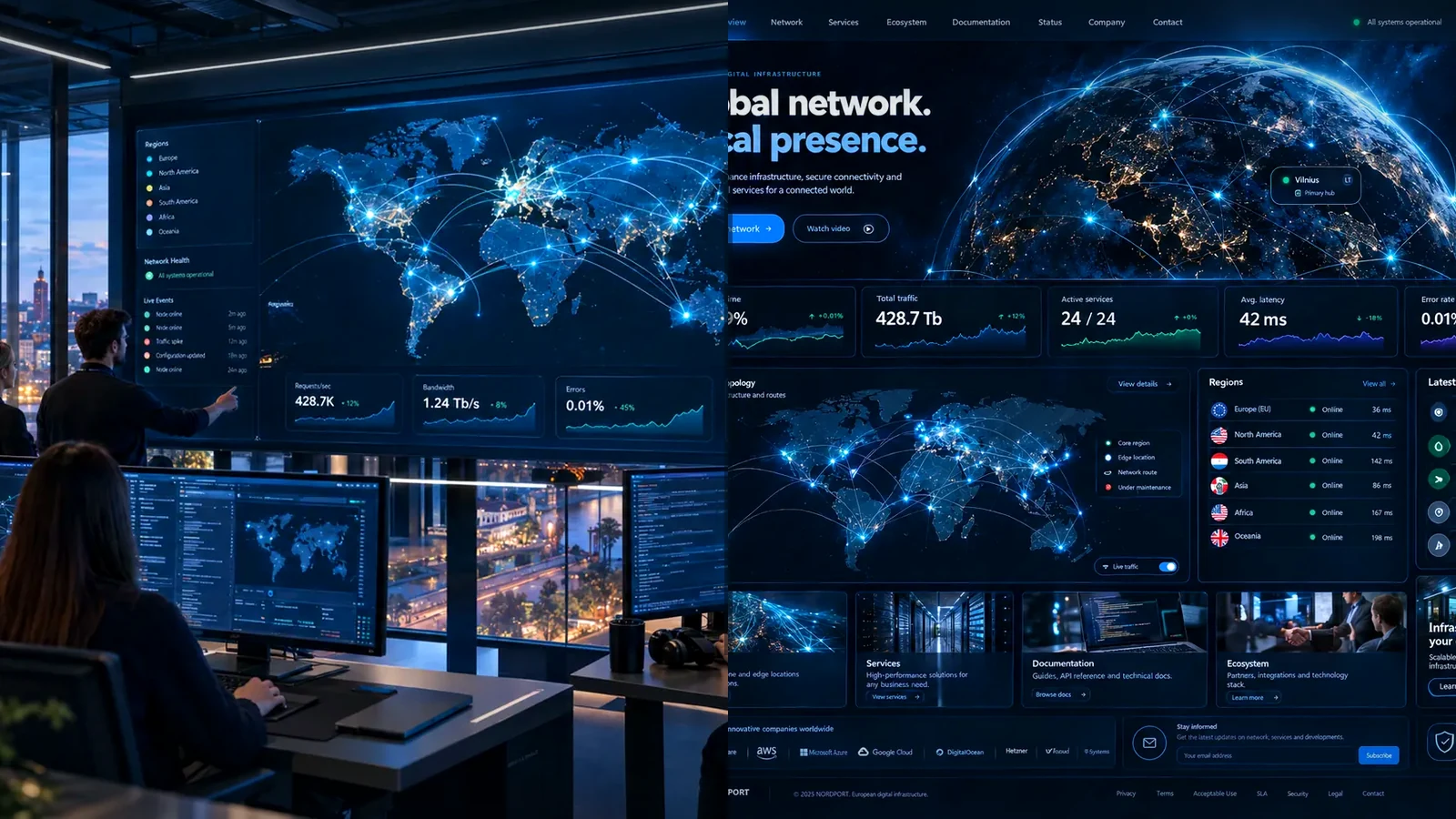 Network control room · 06