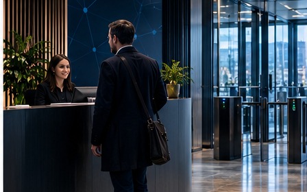 Office reception and visitor area